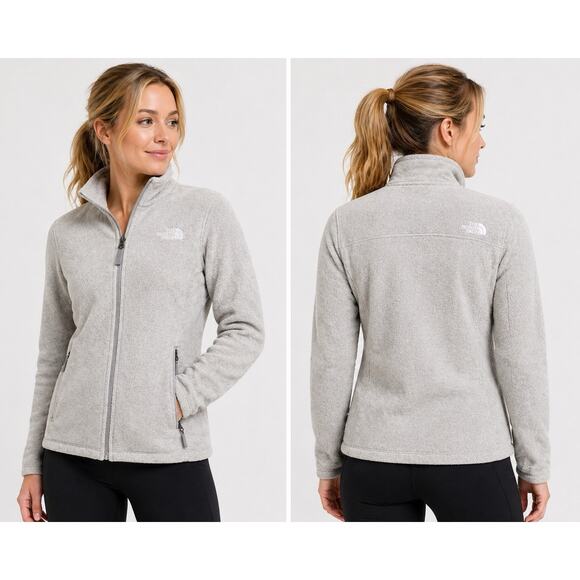 The North Face Jackets & Blazers - The North Face Fleece Jacket Full Zip Gray Women XS Lightweight Cozy